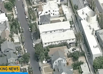 High Speed Pursuit Weaves Through Streets Near Downtown LA V2110 002 Part 2