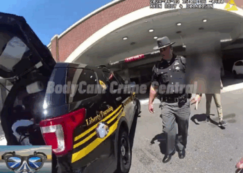 Dramatic Police Run In Woman at Department Store V2810 029 Part 2