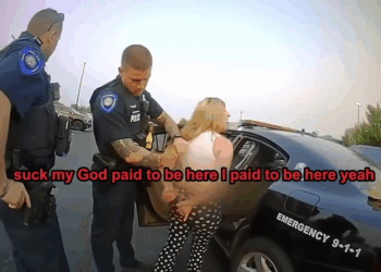 Drunk Flirty Drama Queen Pulls Every Trick of Seduction, Spits Assaults Cops, Throws Tantrums V0910 002 Part 2