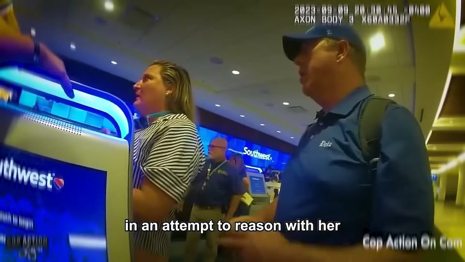 Monster Karen Turns Airport into Deadly War Zone, Whole Airport Came in Action to Shut Her Down V1709 016 Part 2