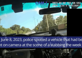 Moment Murder Suspect Realizes She Been Caught V0411 058