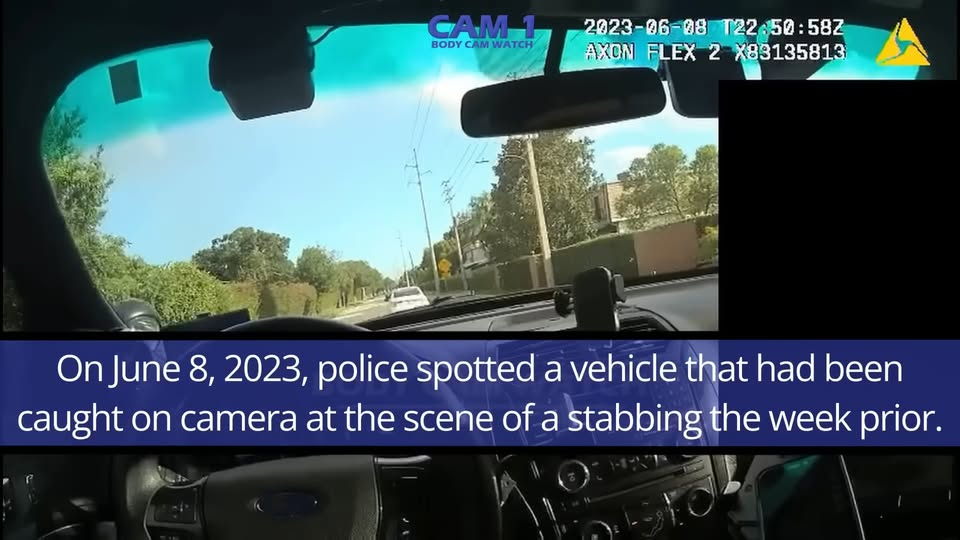 Moment Murder Suspect Realizes She Been Caught V0411 058