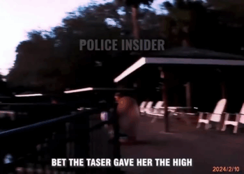 Girl Tries Walking Away Arrest, Ends Badly V2810 021 Part 2