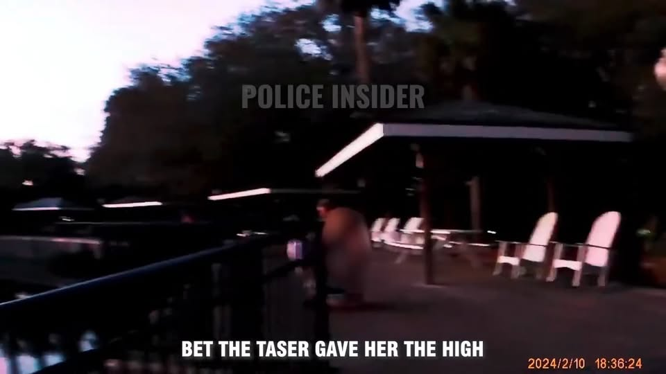 Girl Tries Walking Away Arrest, Ends Badly V2810 021 Part 2