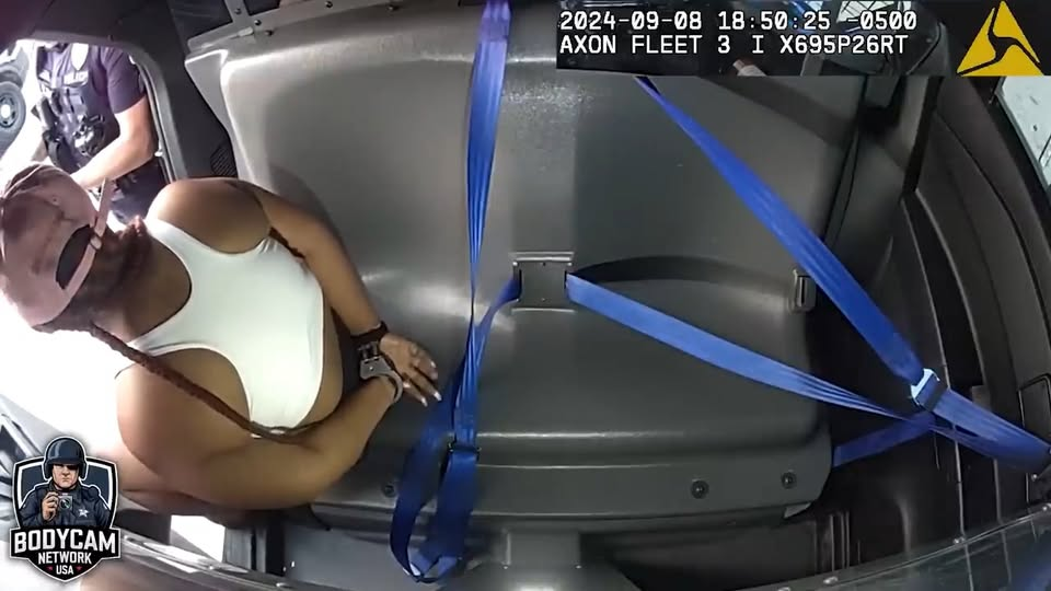 Pregnant Car Thief Caught Sneaking Out of Hooters V0611 012 Part 2 SUV