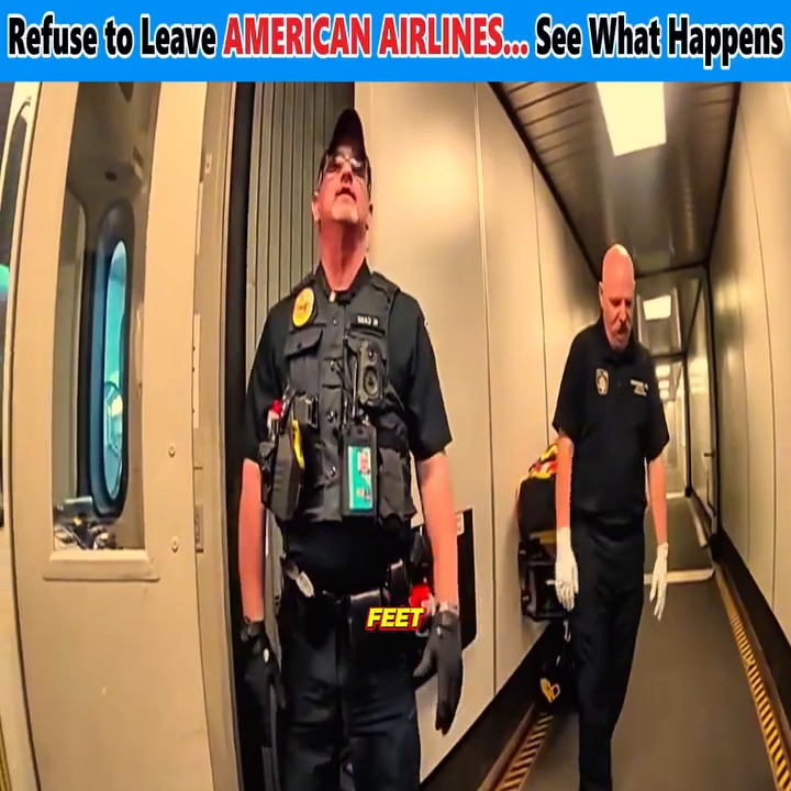 Refuse to Leave AMERICAN AIRLINES V0911 050 Mitsubishi