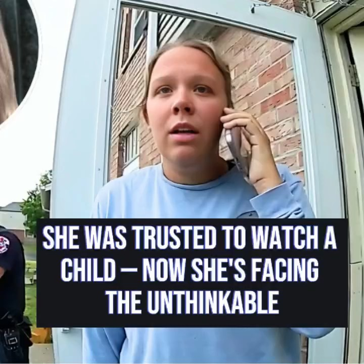 She Was Trusted to Watch Child V1911 027 Farmhouse