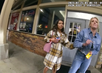 Spoiled Rich Lady Gets Reality Check Kicks Officer Outside Bar! V0512-031