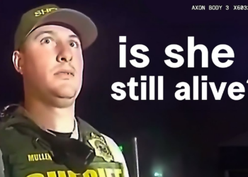 Evil Cop Realizes He Ran Over Someone