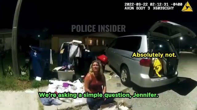 Woman Acts Tough Police, Regrets Instantly V2211 016