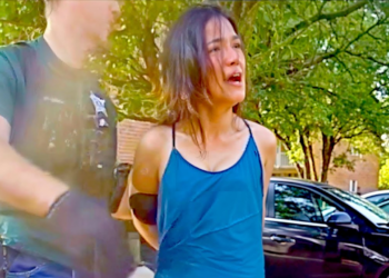 Young Woman Goes Completely Nuts During Arrest