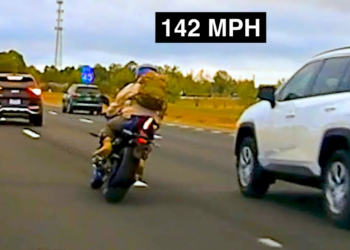 One (Clever?) Way to Stop a Motorcycle Chase