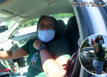 Unhinged Woman Pepper Sprays Police Officer and Plays the Victim