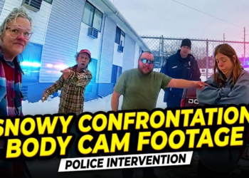 Angry Snow Plow Driver Meets His Match