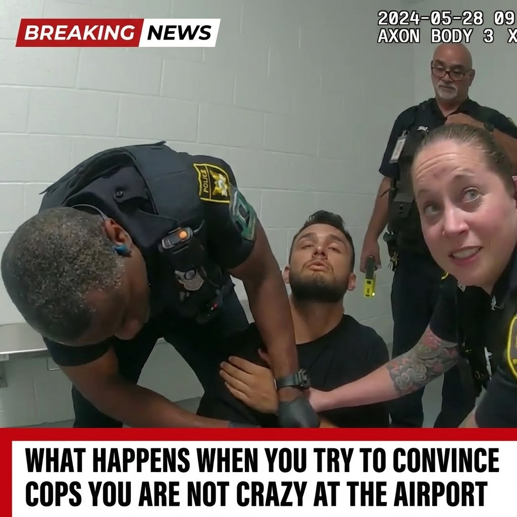 What Happens When You Try To Convince Cops You Are Not Crazy At The Airport