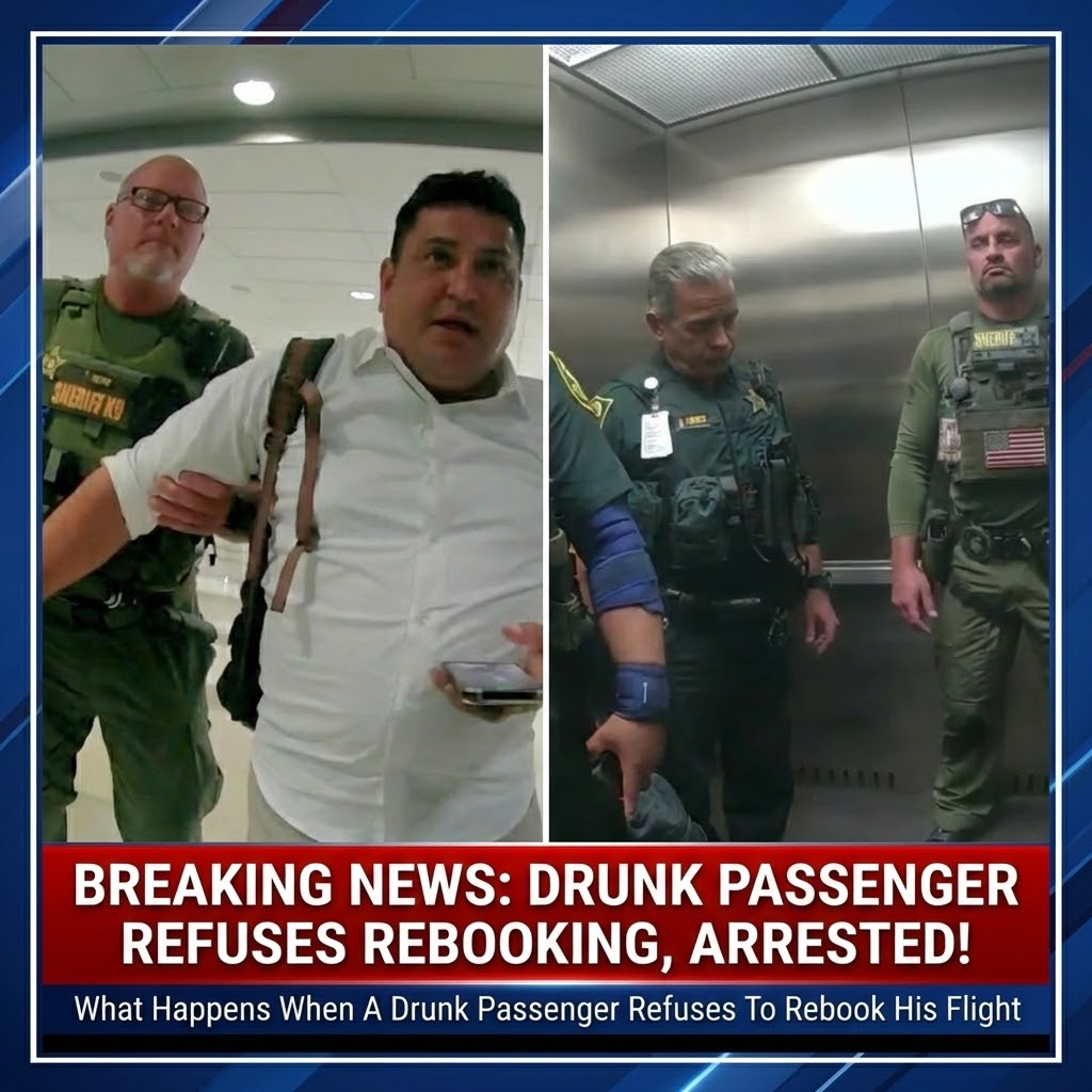 What Happens When A Drunk Passenger Refuses To Rebook His Flight