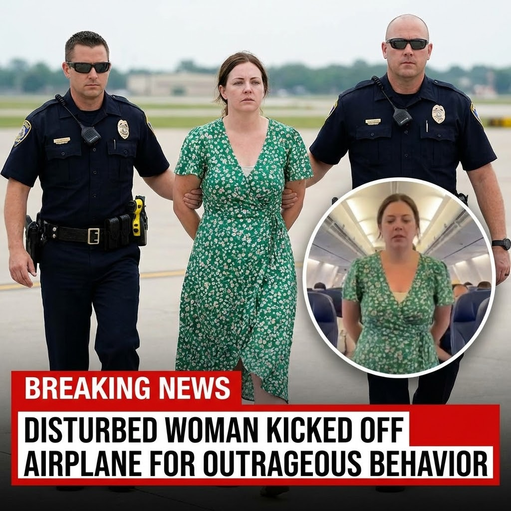 Disturbed Woman Kicked Off Airplane for Outrageous Behavior