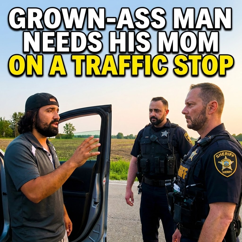 Grown-Ass Man Needs His Mom on a Traffic Stop