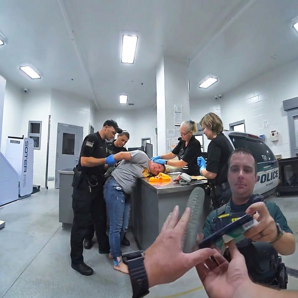 Arrest of a Florida Woman Blocking Customers at Checkout