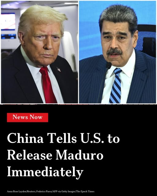 China Calls on U.S. to Release Maduro, Citing Breach of International Law
