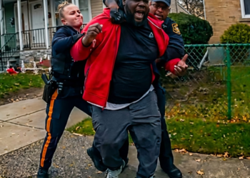 Shoplifter Thinks He Can Bully Young Female Cop, Until Her Backup Arrives