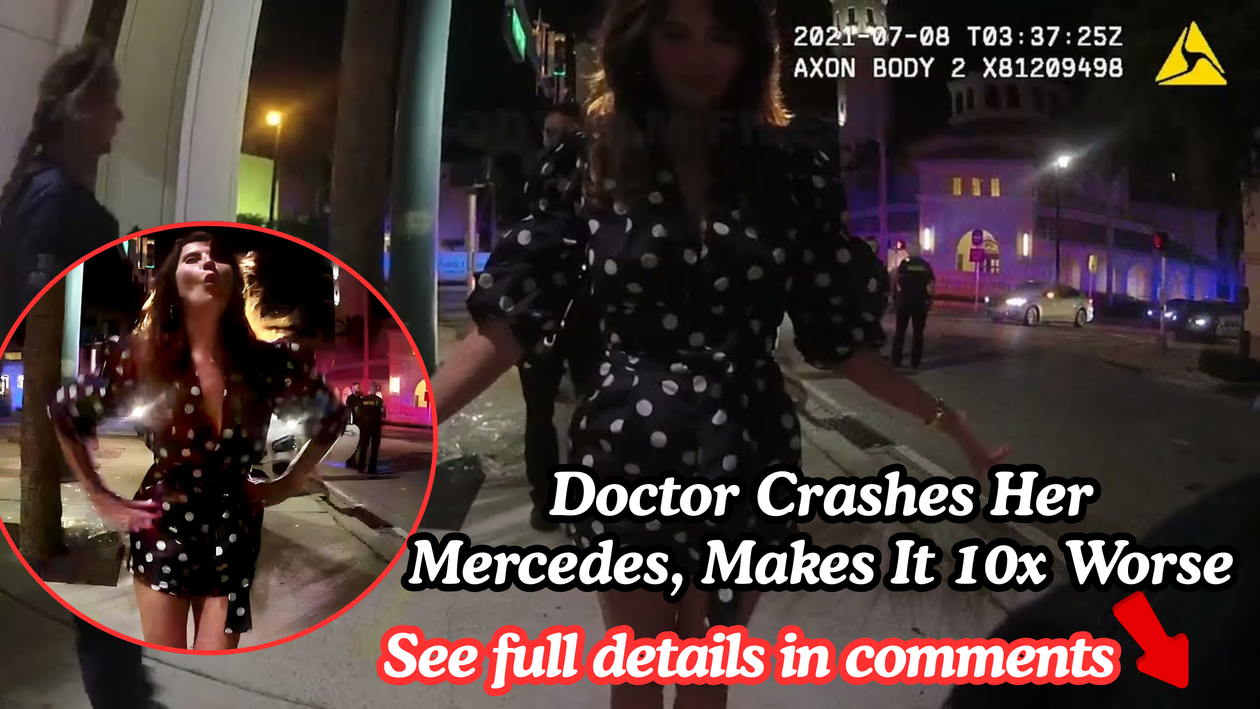 Doctor Crashes Her Mercedes, Makes It 10x Worse