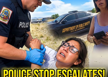 Woman Strips in Traffic, Spits on Cops, Then Tries Bites Officer’s Fingers!