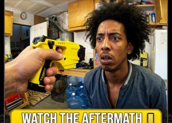 Insane Man Slaps Sister, Then Charges at Police and Gets Tased