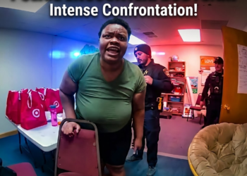 Enormous Woman Completely Explodes When Police Don’t Take Her Side