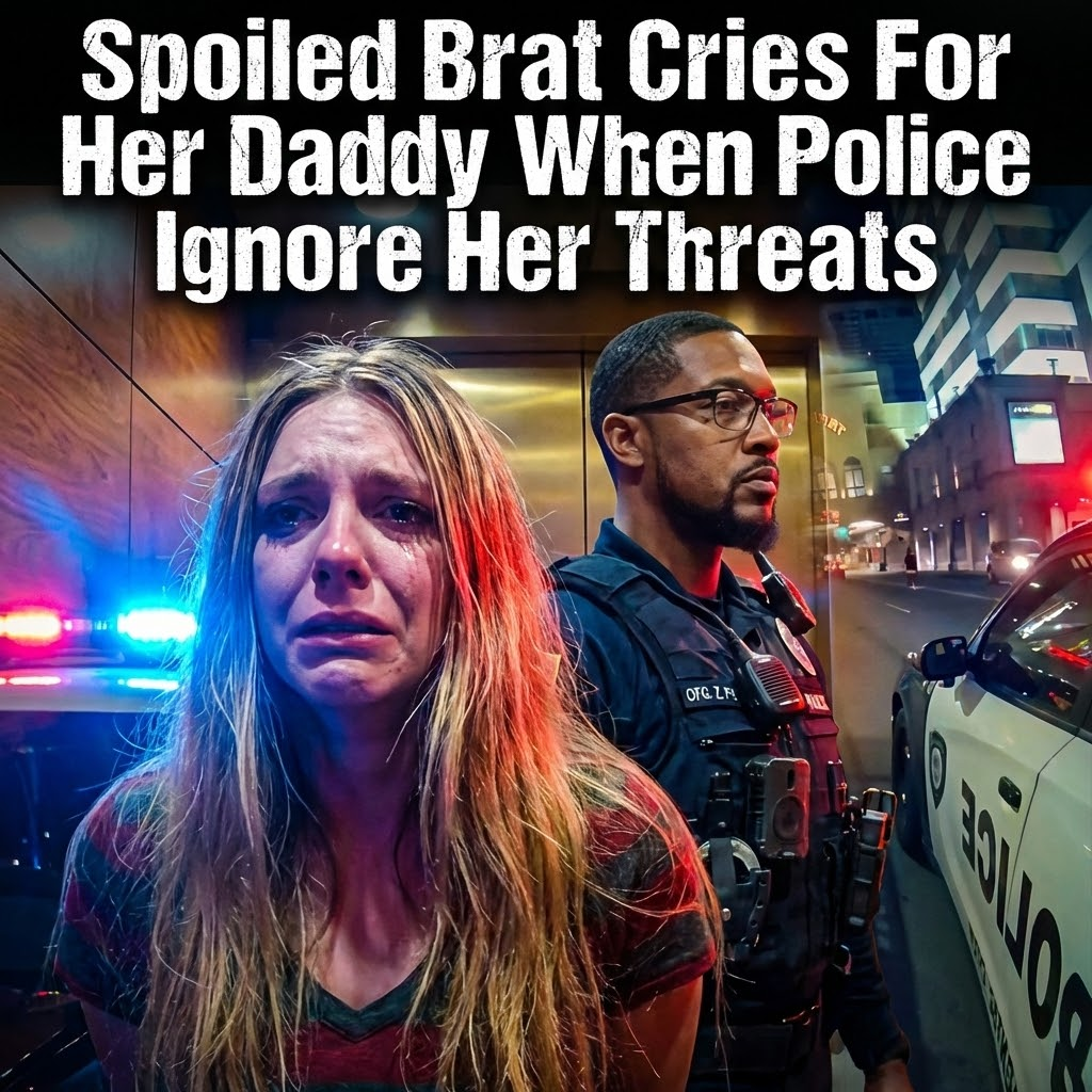 Spoiled Brat Cries For Her Daddy When Police Ignore Her Threats