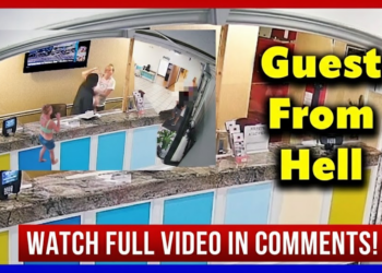 Unhinged Woman Smashes Counter, Attacks Front Desk Clerk, Deputies & Guests