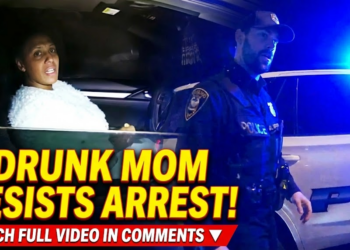 Drunk Mom with Two Young Kids Almost Crashes and Assaults Cops!