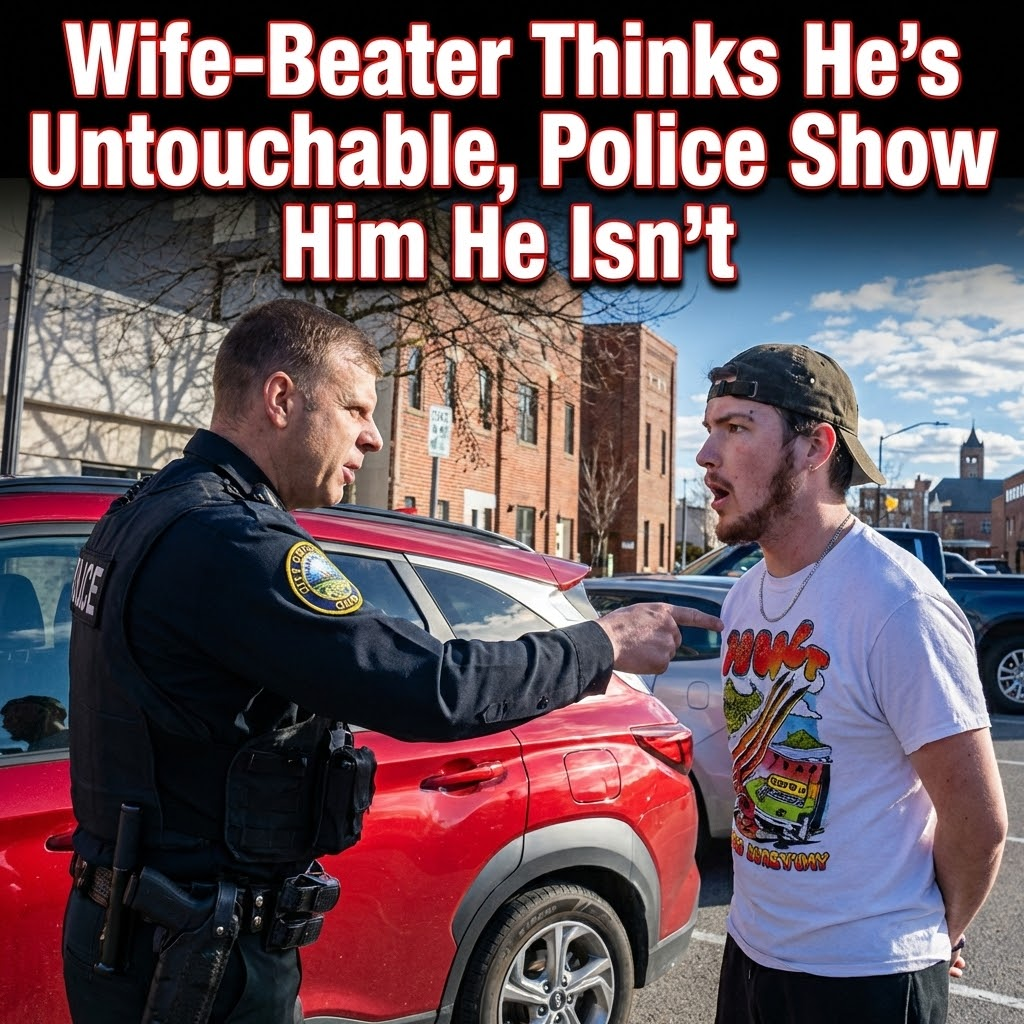Wife-Beater Thinks He’s Untouchable, Police Show Him He Isn’t