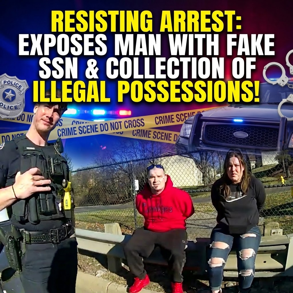 Resisting Arrest: Exposes Man With Fake SSN & Collection of Illegal Possessions!