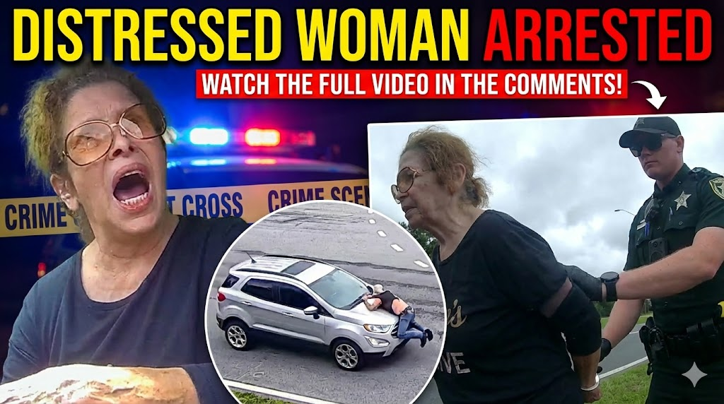 Unhinged Woman Flees From Cops With Man Hanging Onto Car