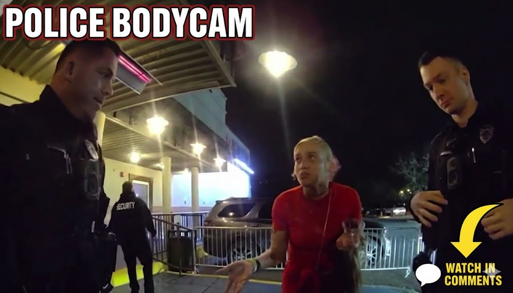 Racist Brat Causes Chaos After Losing Her Wig During Arrest