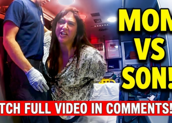 Drunk Karen Brawls with Son, Makes Him Cry, and Ends Up in Jail!