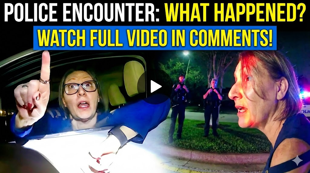 Lady Decides To Turn Traffic Stop Into Chaos