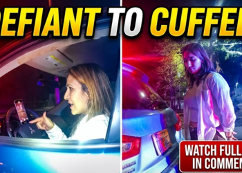 Lady Thinks It’s Illegal For Police To Read Her Plate