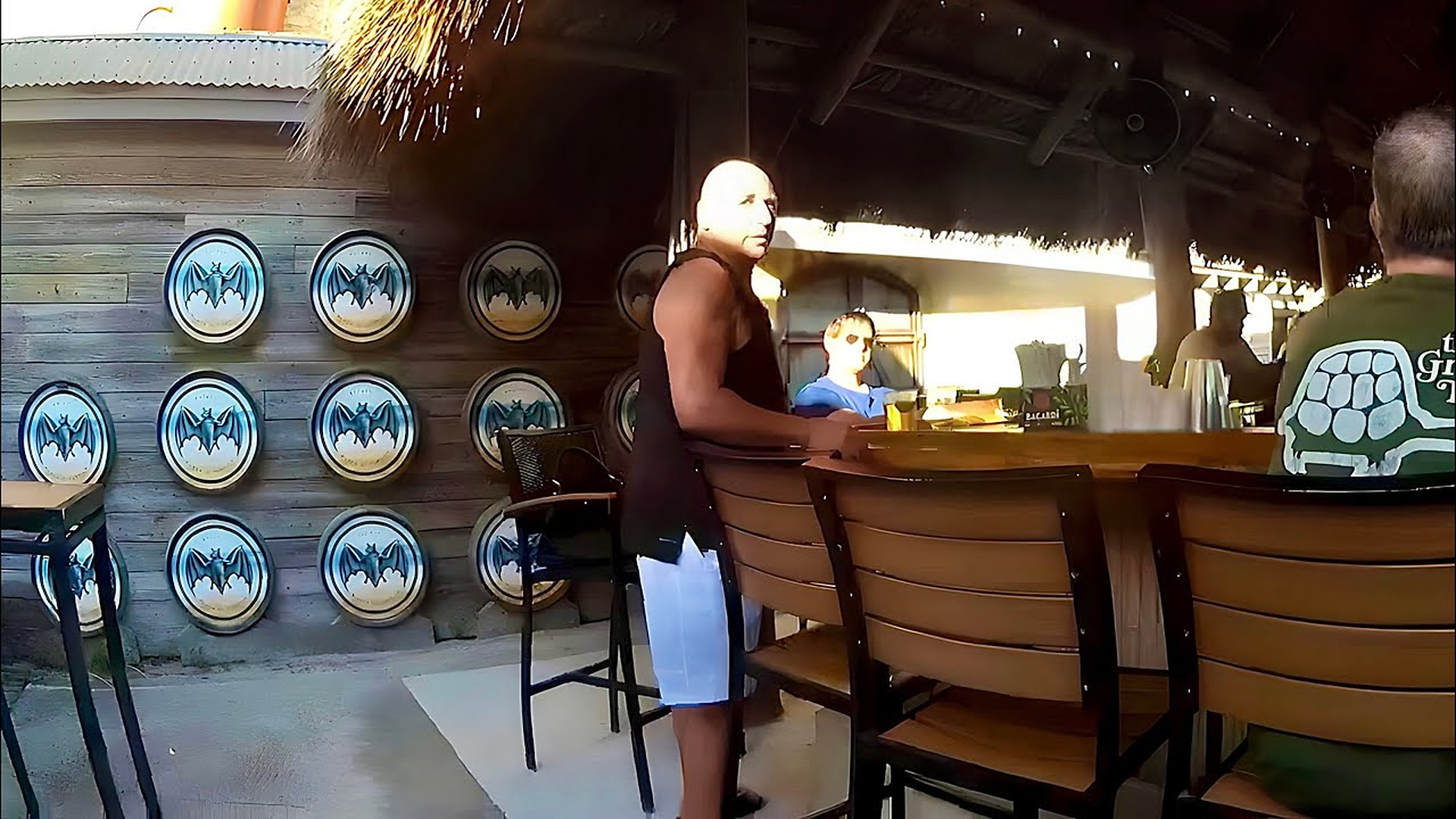 Man Terrorizes Lady Eating Her Dinner, Gets Karma
