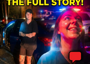 Lady Gets Out Of The Car And Causes A Felony