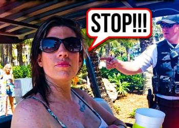 Entitled Karen Fights Police at Beach Resort