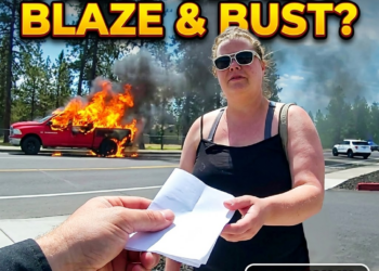 TRUCK EXPLODES After Drunk Woman Makes Firepit in Truck Bed!
