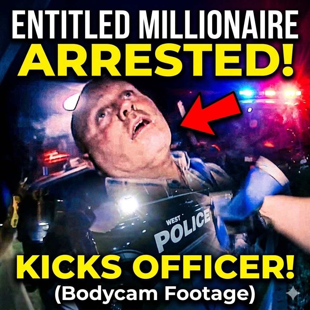 Entitled Drunk Millionaire Arrested for Kicking an Officer