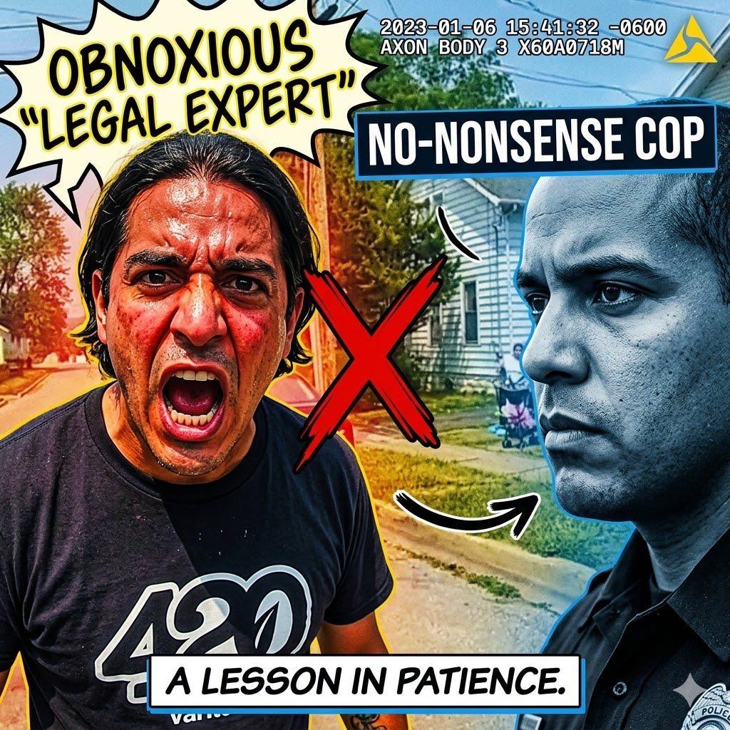 Obnoxious “Legal Expert” Meets No-Nonsense Cop