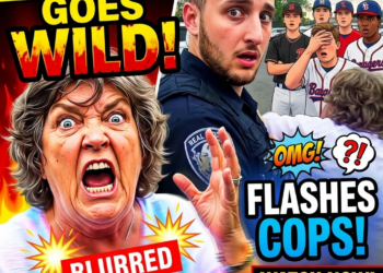 Grandma Goes WILD, Flashes Cops In Front of Little League Team!