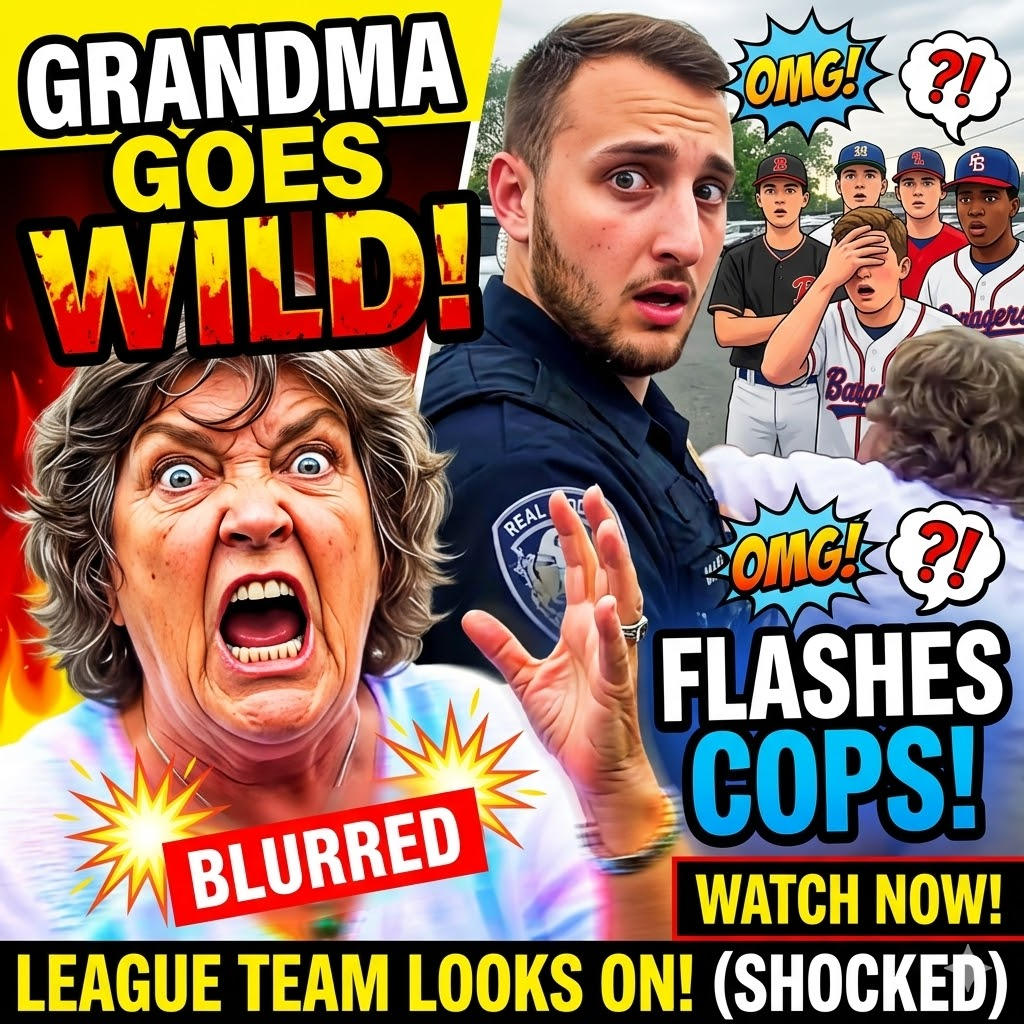 Grandma Goes WILD, Flashes Cops In Front of Little League Team!