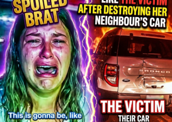 Spoiled Brat Acts Like The Victim After Destroying Her Neighbour’s Car
