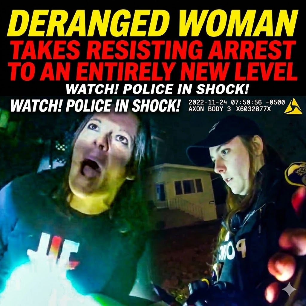 Deranged Woman Takes Resisting Arrest To An Entirely New Level