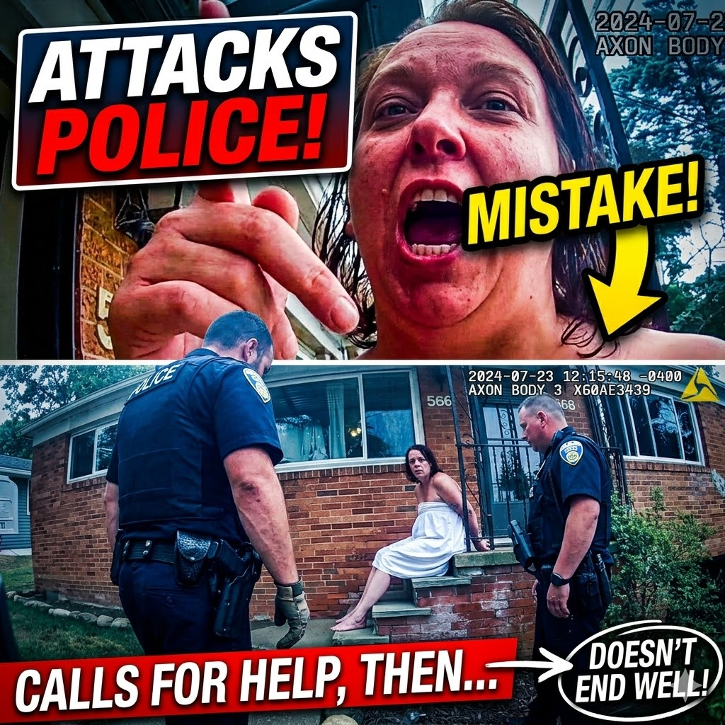 Woman Attacks Police After Calling For Help, Doesn’t End Well